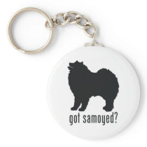 Samoyed Keychain