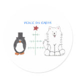 Samoyed Peace On Earth stickers