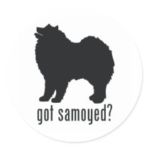 Samoyed Round Sticker