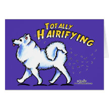 Samoyed Totally Hairifying Greeting Cards