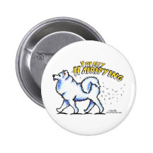 Samoyed Totally Hairifying Pins
