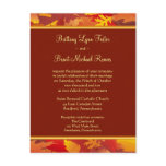 Sample Wedding Invitation - Fall Leaves Border Postcard