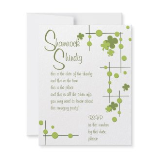 Shamrock Shindig invitation