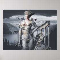 bible, female, fatale, man, fantasy, biblical, allegory, male, dishonesty, historic, woman, lady, betrayal, classic, figure, scene, neosurrealist, artist, symbol, digital, art, photo-realism, matte, painting, deception, antique, sculpture, landscape, surreal, statue, scenery, surrealism, metaphor, christianity, Plakat med brugerdefineret grafisk design