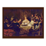 Samson At The Wedding Feast Giving Up The Mystery Post Card
