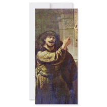 Samson Threatened His Father - By Rembrandt Harmen Customized Rack Card