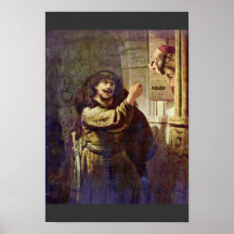 Samson Threatened His Father - By Rembrandt Posters