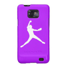Samsung Galaxy Case Fastpitch White Purple