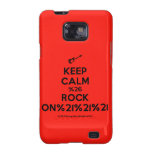 [Electric guitar] keep calm %26 rock on%21%21%21  Samsung Galaxy S2 Cases