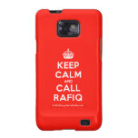 [Crown] keep calm and call rafiq  Samsung Galaxy S2 Cases
