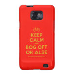 [Bicycle] keep calm and bog off or alse  Samsung Galaxy S2 Cases