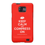 [Two hearts] keep calm and compress on  Samsung Galaxy S2 Cases