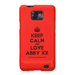 [Crown] keep calm and love abby xx  Samsung Galaxy S2 Cases