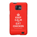 [Crown] keep calm and eat chicken  Samsung Galaxy S2 Cases