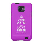 [Crown] keep calm and love bieber  Samsung Galaxy S2 Cases