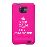 [Crown] keep calm and love chanz:d [Love heart]  Samsung Galaxy S2 Cases