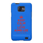 [Crown] keep calm and love aimie-lee  Samsung Galaxy S2 Cases