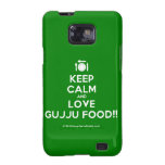 [Cutlery and plate] keep calm and love gujju food!!  Samsung Galaxy S2 Cases