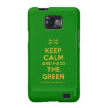 [UK Flag] keep calm and pass the green  Samsung Galaxy S2 Cases
