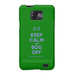 [UK Flag] keep calm and bog off  Samsung Galaxy S2 Cases
