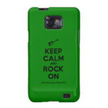 [Electric guitar] keep calm and rock on  Samsung Galaxy S2 Cases