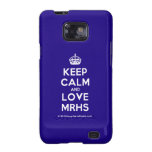[Crown] keep calm and love mrhs  Samsung Galaxy S2 Cases