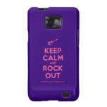 [Electric guitar] keep calm and rock out  Samsung Galaxy S2 Cases