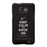 [Electric guitar] keep calm and rock on  Samsung Galaxy S2 Cases