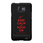 [Electric guitar] keep calm and rock on  Samsung Galaxy S2 Cases