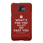 [Campervan] what's for you will not go past you  Samsung Galaxy S2 Cases