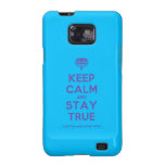 [Crown upside down] keep calm and stay true  Samsung Galaxy S2 Cases