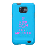 [Cupcake] keep calm and love molliexx  Samsung Galaxy S2 Cases