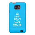 [Crown] keep calm and shop online  Samsung Galaxy S2 Cases