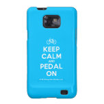 [Bicycle] keep calm and pedal on  Samsung Galaxy S2 Cases