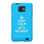 [Crown] keep calm and be a belieber  Samsung Galaxy S2 Cases