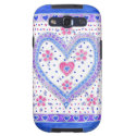 Samsung Galaxy S3 Case with Pretty 'Heart' Design Galaxy SIII Covers