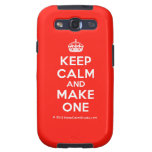 [Crown] keep calm and make one  Samsung Galaxy S3 Cases