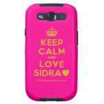 [Crown] keep calm and love sidra [Love heart]  Samsung Galaxy S3 Cases