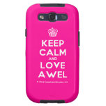 [Cupcake] keep calm and love awel  Samsung Galaxy S3 Cases