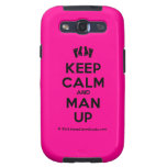 [Feet] keep calm and man up  Samsung Galaxy S3 Cases