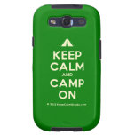 [Tent] keep calm and camp on  Samsung Galaxy S3 Cases