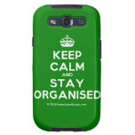 [Crown] keep calm and stay organised  Samsung Galaxy S3 Cases
