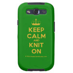 [Knitting crown] keep calm and knit on  Samsung Galaxy S3 Cases