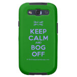 [UK Flag] keep calm and bog off  Samsung Galaxy S3 Cases