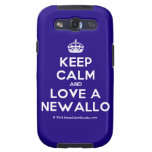 [Crown] keep calm and love a newallo  Samsung Galaxy S3 Cases