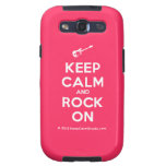 [Electric guitar] keep calm and rock on  Samsung Galaxy S3 Cases