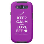 [Skateboard] keep calm and love bff [Love heart]  Samsung Galaxy S3 Cases