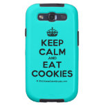 [Crown] keep calm and eat cookies  Samsung Galaxy S3 Cases