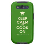 [Chef hat] keep calm and cook on  Samsung Galaxy S3 Cases