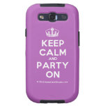 [Dancing crown] keep calm and party on  Samsung Galaxy S3 Cases